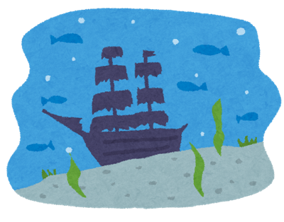 検索エンジンの海に沈んだはじめてのトレンドブログ、イメージ、イラスト